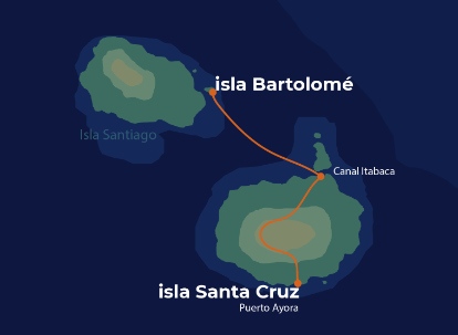 Mapa de Galápagos.